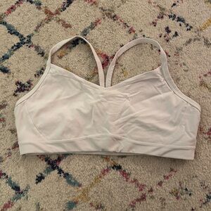 Athleta Vital A-C sports bra white XL